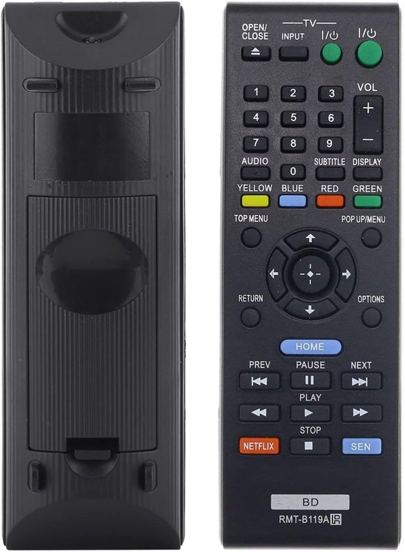 UBay New Remote RMT-B119A Compatible with Sony Blu-Ray Disc DVD Player BDP-BX59 BDP-S390 BDP-S590 BDP-BX110 BDP-S1100 BDP-S3100 BDP-BX310 BDP-BX510 BDP-S580 DP-BX510 BDP-BX59 BDP-BX39 - Image 1